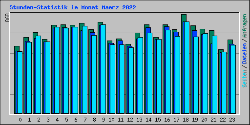 Stunden-Statistik im Monat Maerz 2022