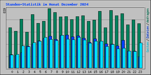 Stunden-Statistik im Monat Dezember 2024